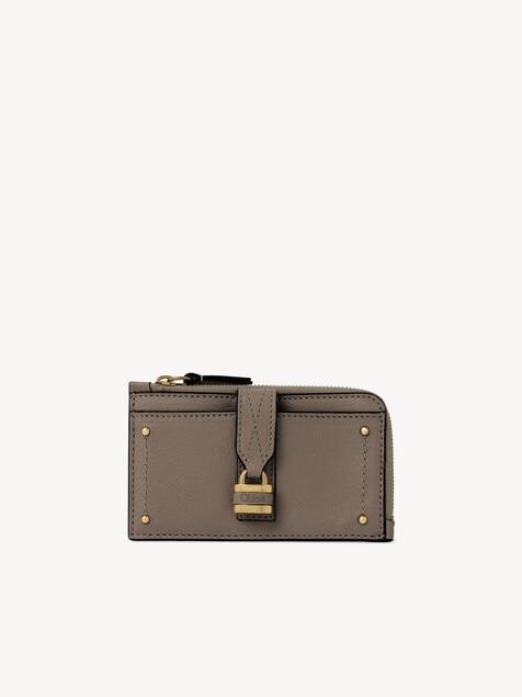 Small Paddington purse with card slots in grained leather
