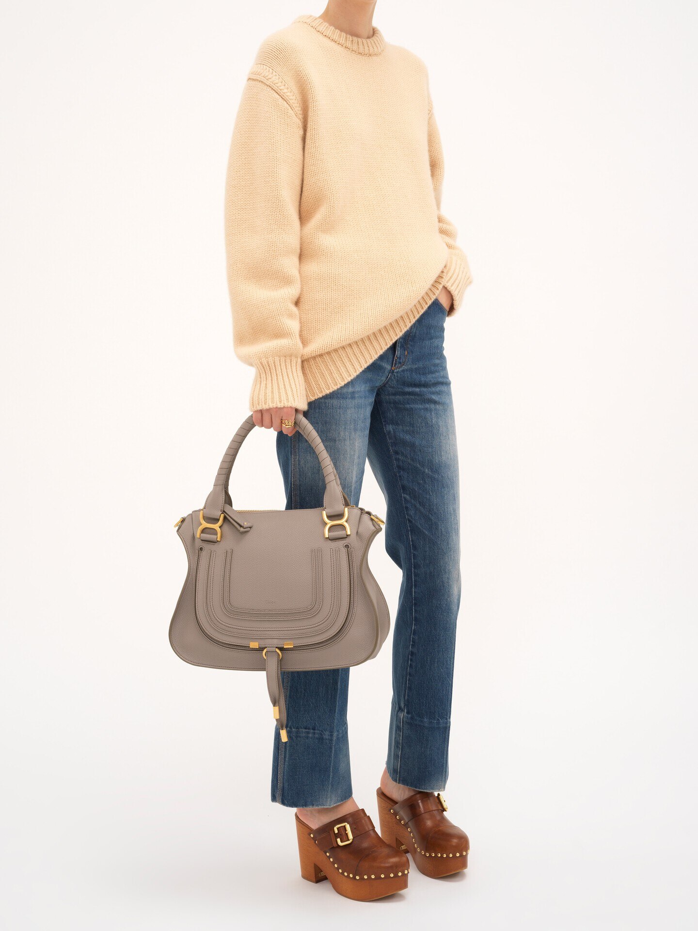 Marcie bag in grained leather - 8.0