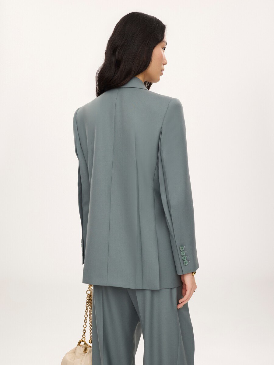 Double-breasted tailored jacket in wool gabardine - 5