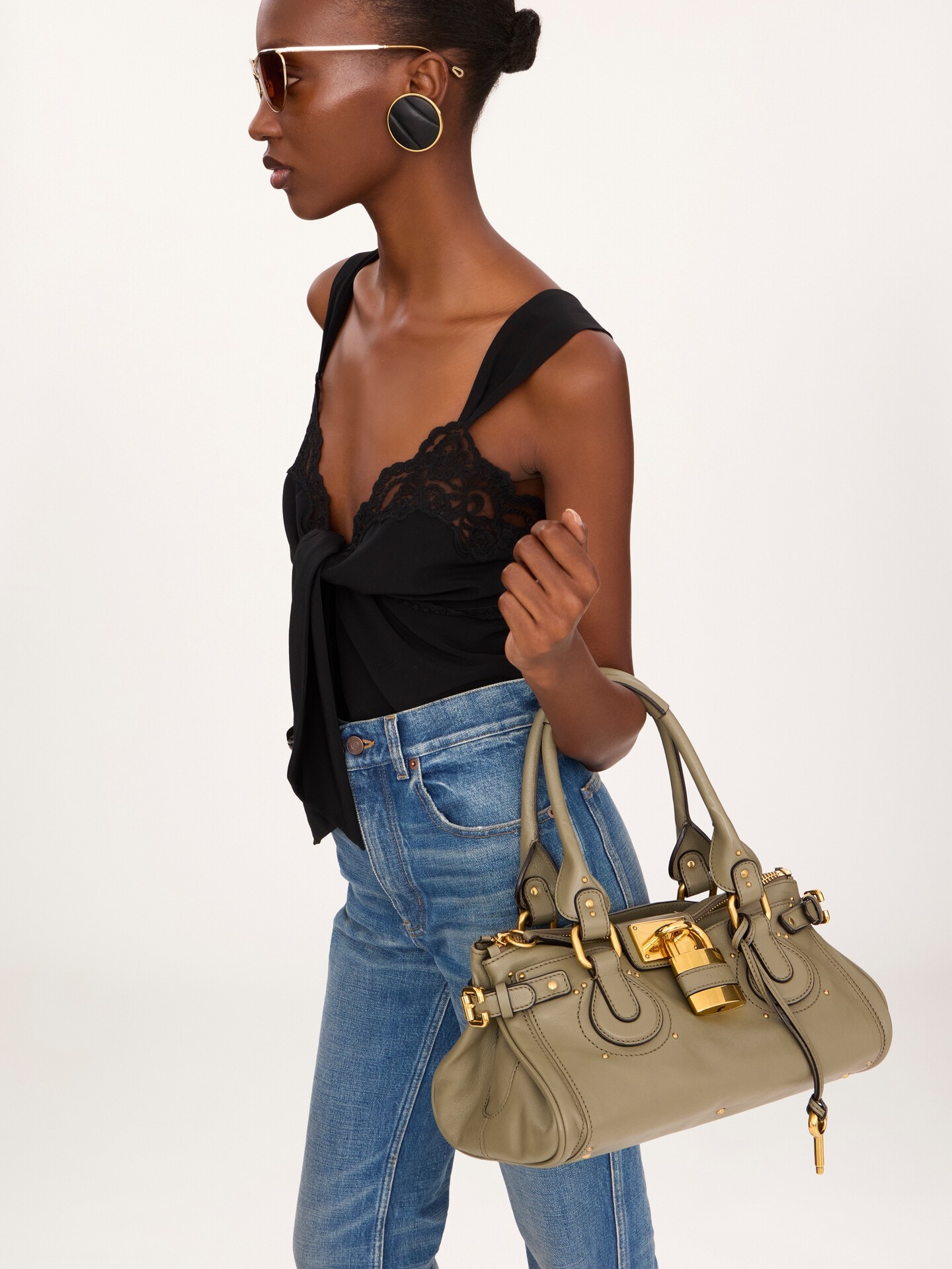 Sac Paddington en cuir grain&eacute; - 3