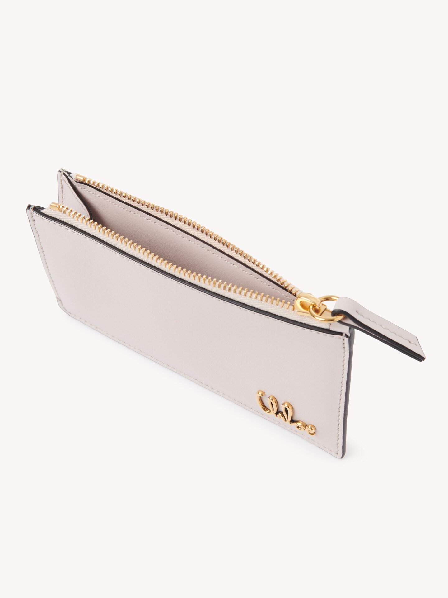 Petit porte-cartes et monnaie Chlo&eacute; Iconic en cuir grain&eacute; - 5