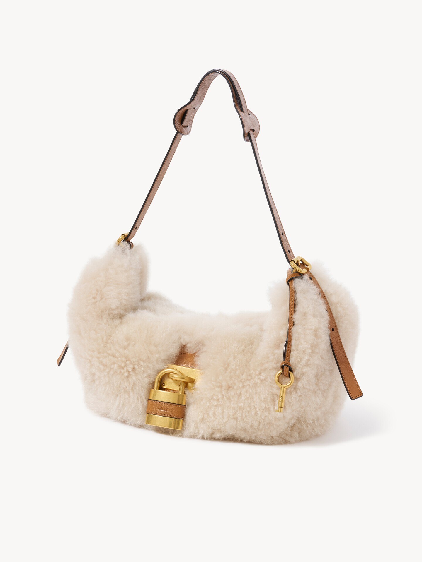 Paddington crossbody bag in shearling - 3.0