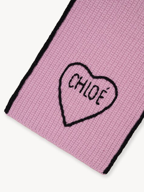 The Chlo&eacute; Encoeur scarf in wool & cashmere