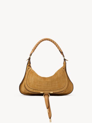 Small Marcie shoulder bag in suede leather - 2