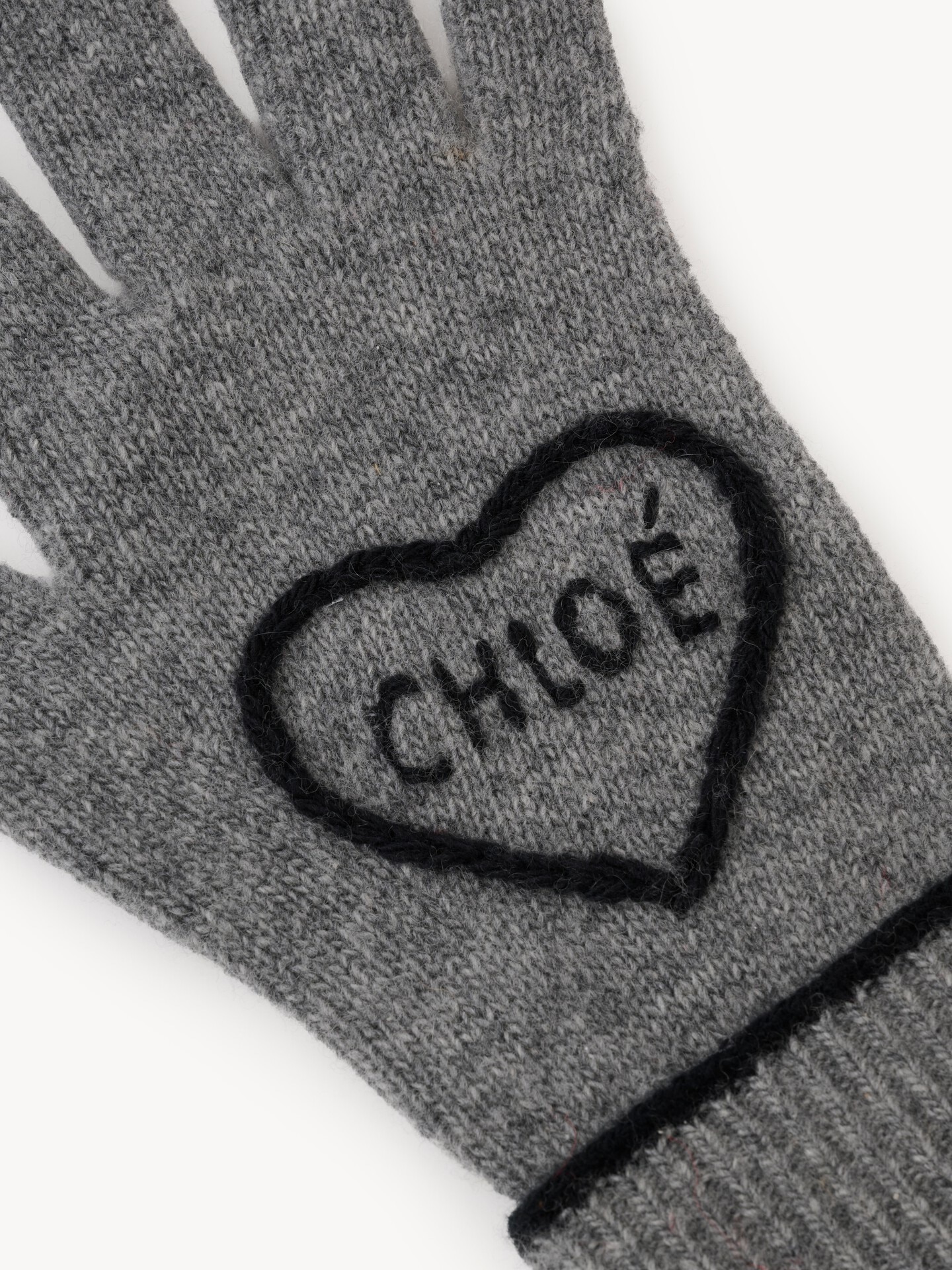The Chlo&eacute; Encoeur gloves in wool & cashmere - 4