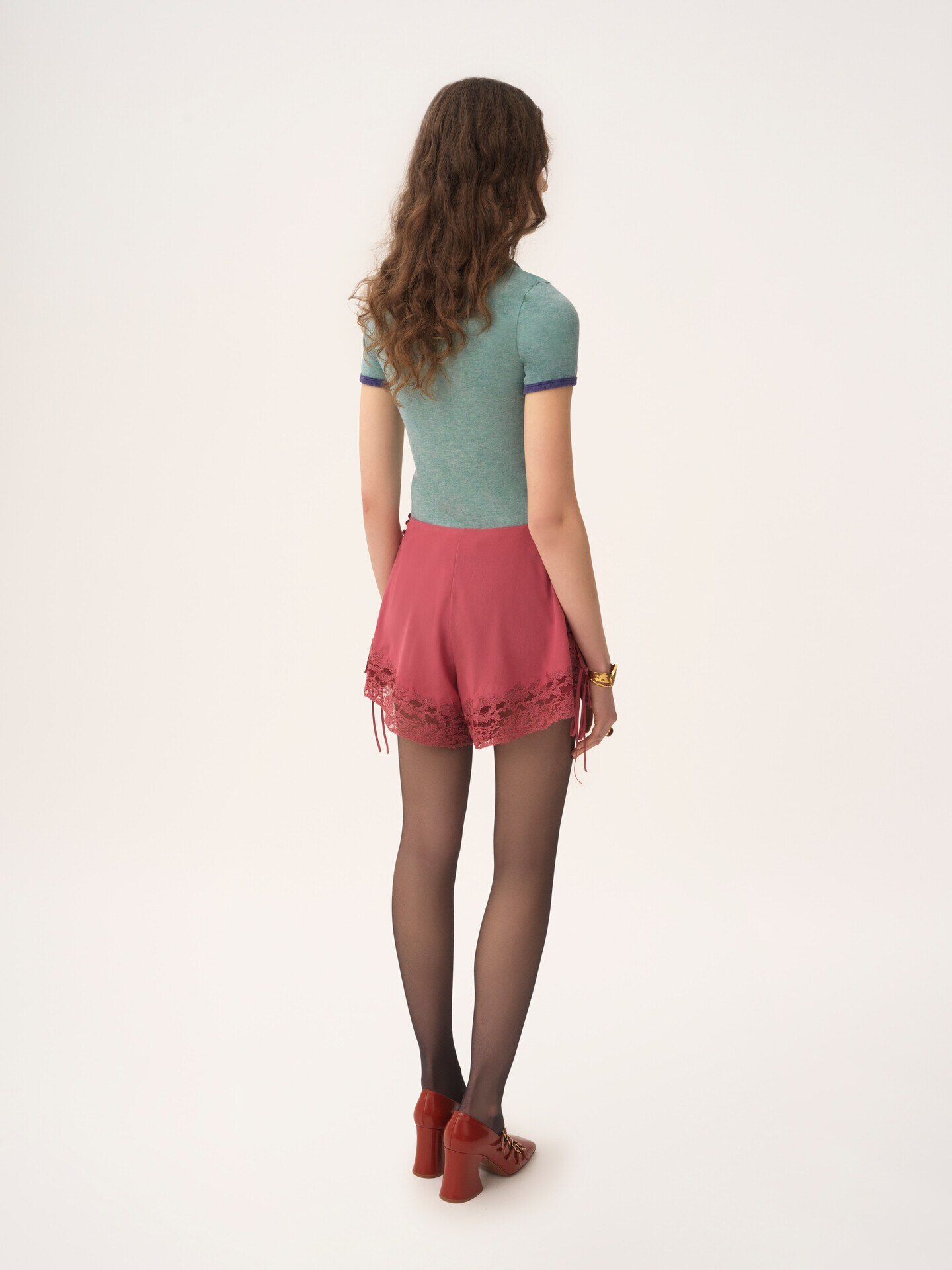 Fitted logo T-shirt in cotton-mix jersey - 5