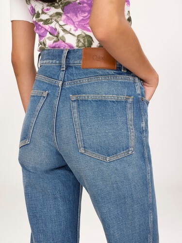 Straight jeans in denim - 7