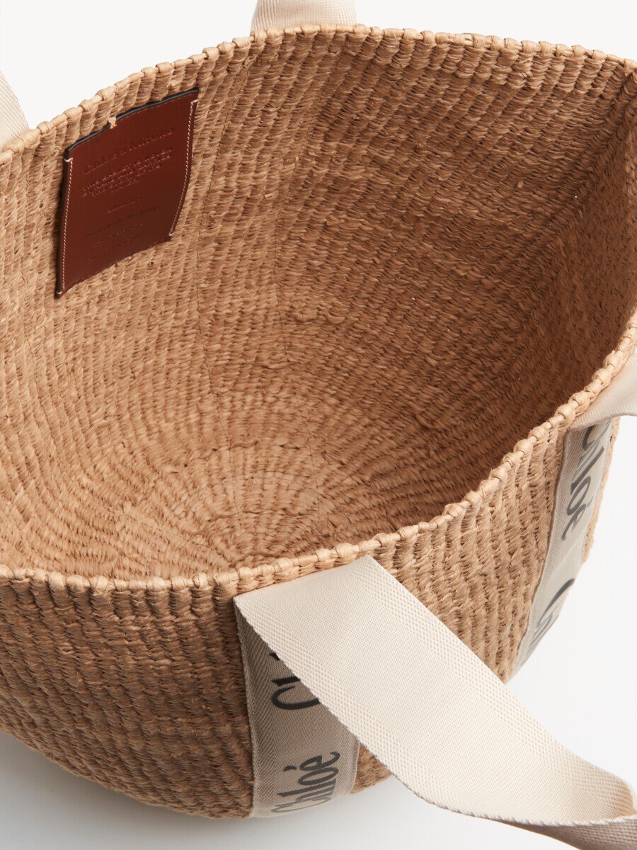 Large Woody basket in natural fibres - 8