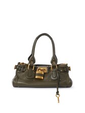Paddington bag in grained leather Black - Chloé