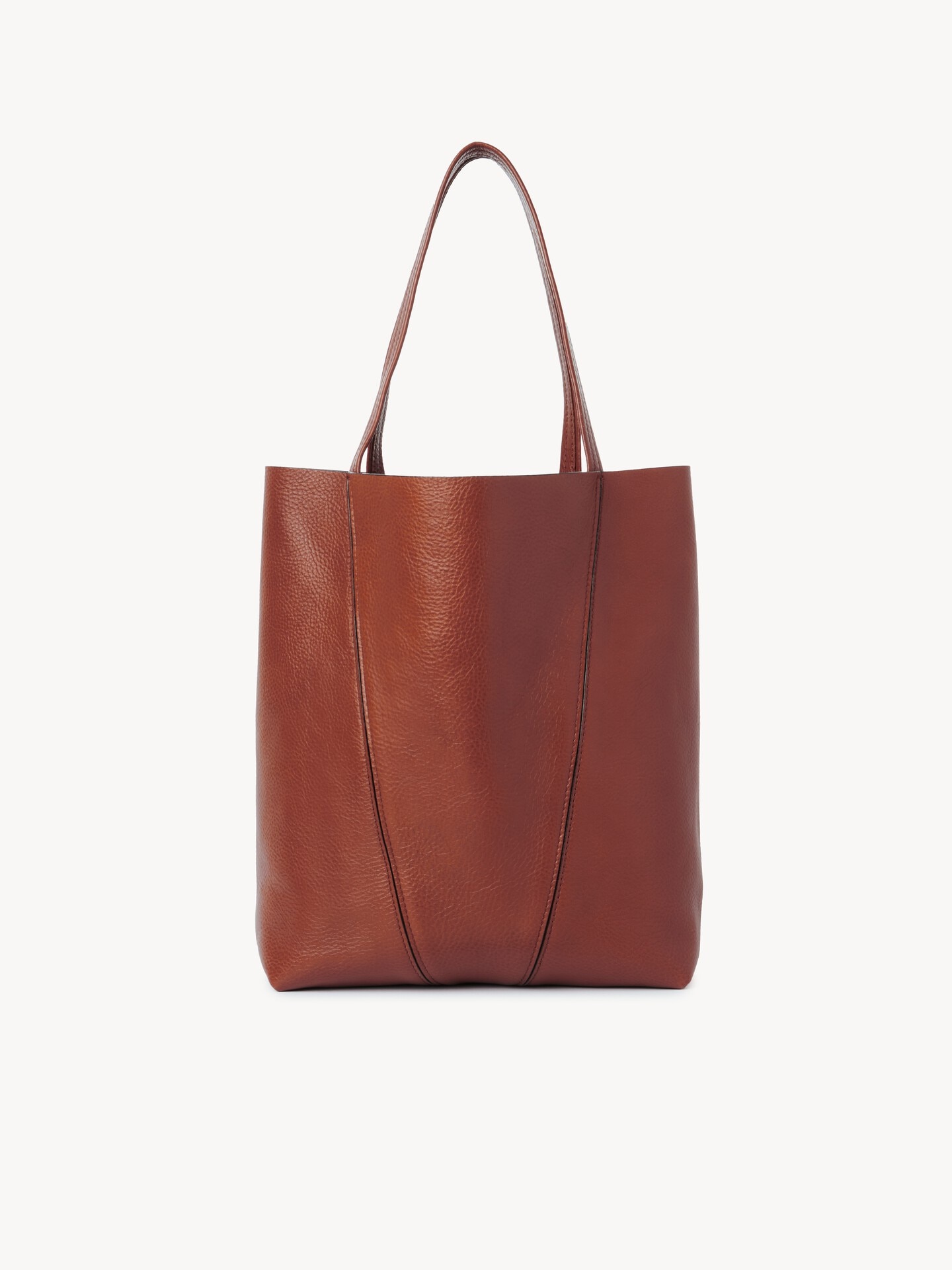 Tote bag Chlo&eacute; Spin in pelle granata - 5