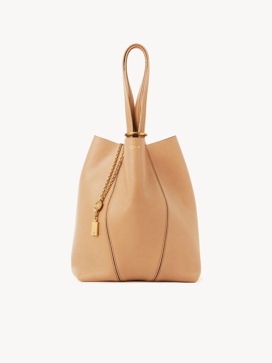 Sac cabas Chlo&eacute; Spin en cuir grain&eacute; - 2
