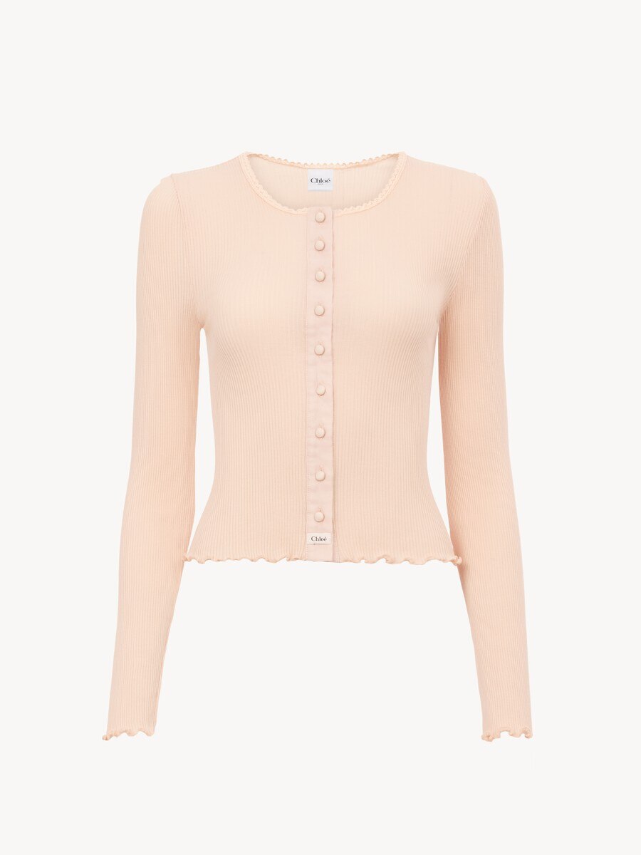 Fitted cardigan in cotton - 2