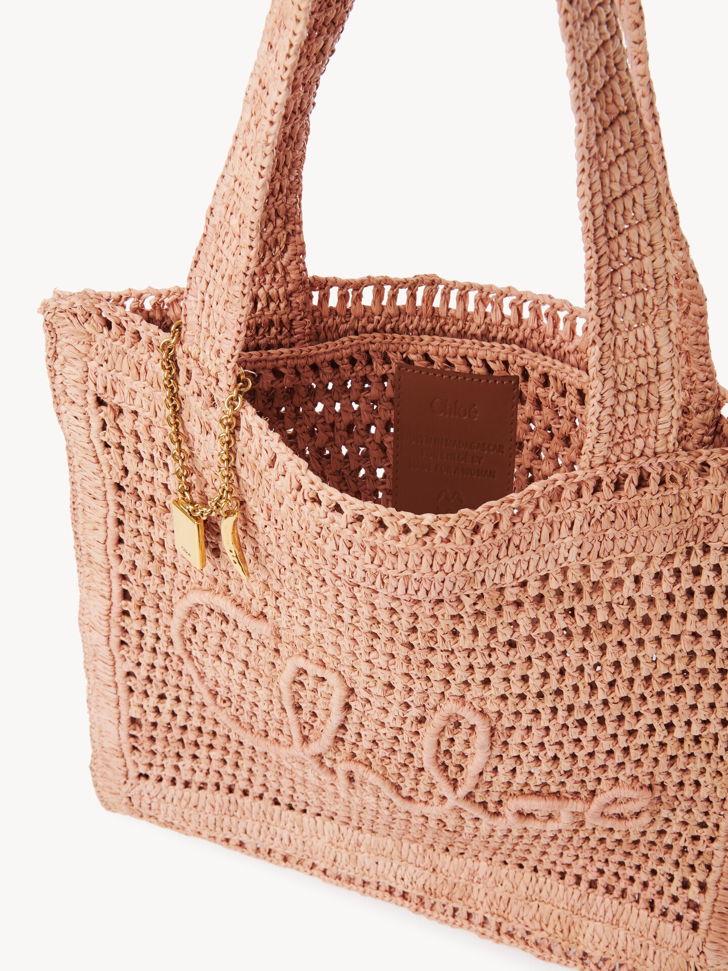 Sac cabas Summer Banana en raphia - 8
