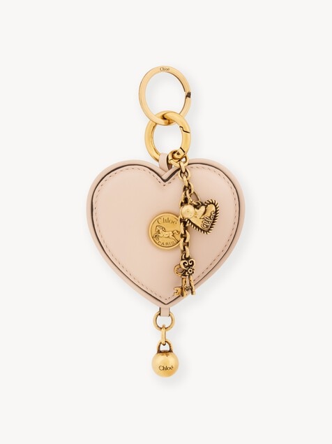 Chlo&eacute; Symbols Heart bag charm in soft leather