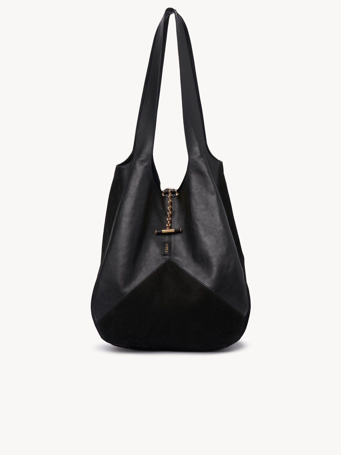 Chlo&eacute; Balloon bag in grained & suede leather - 1.0