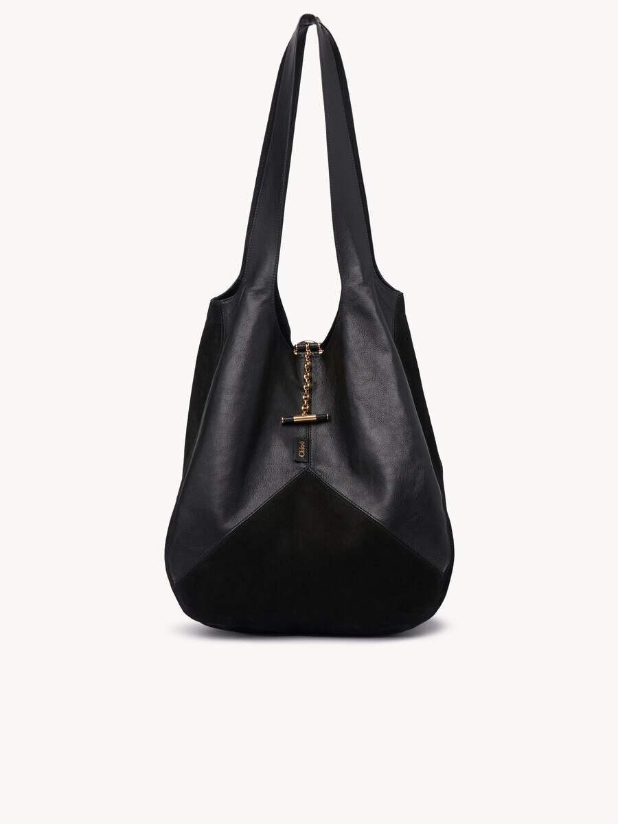 Chlo&eacute; Balloon bag in grained & suede leather - 1