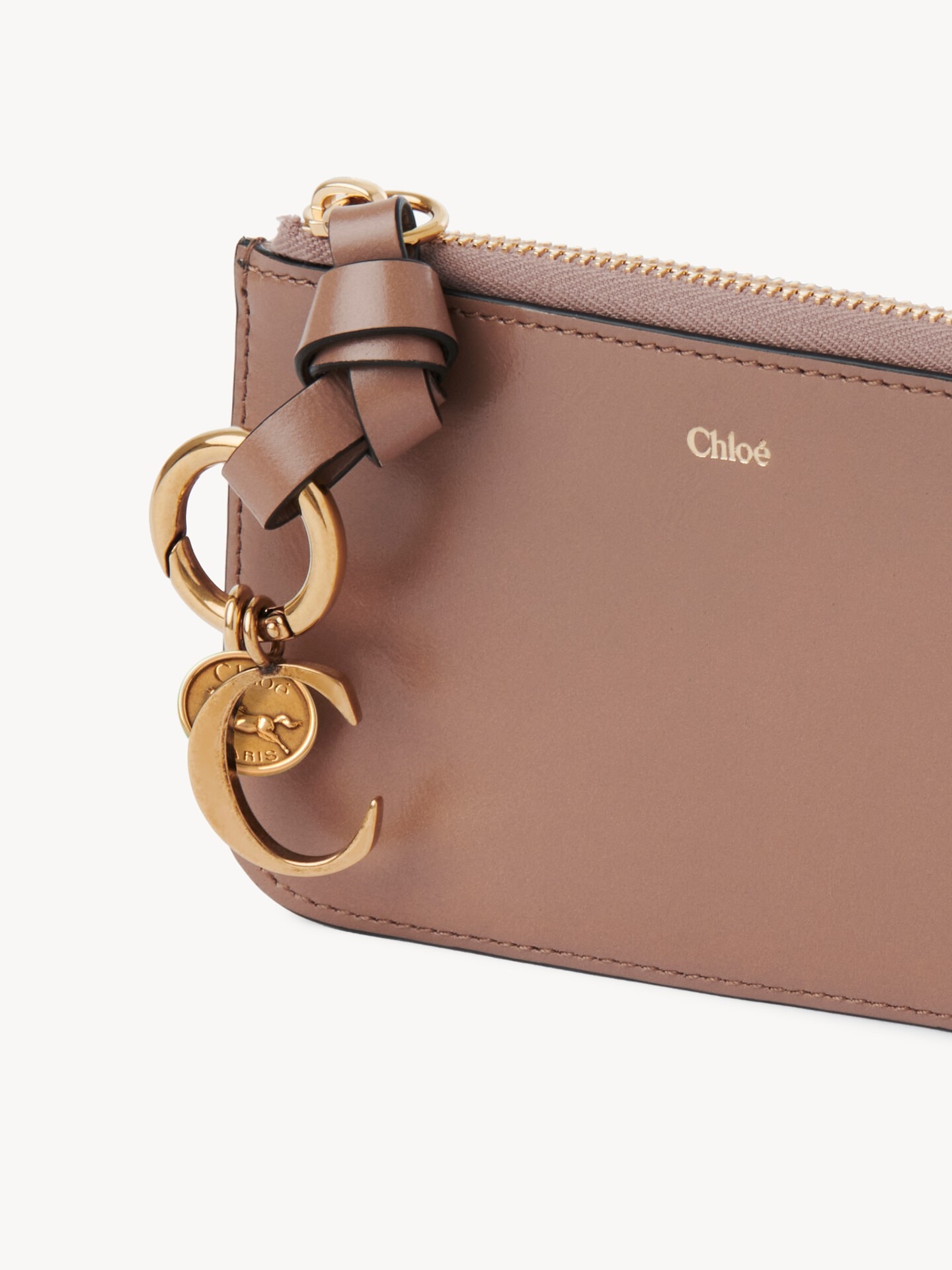 Alphabet wallet in shiny leather - 5.0