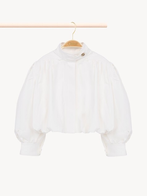 Chaqueta fruncida infantil