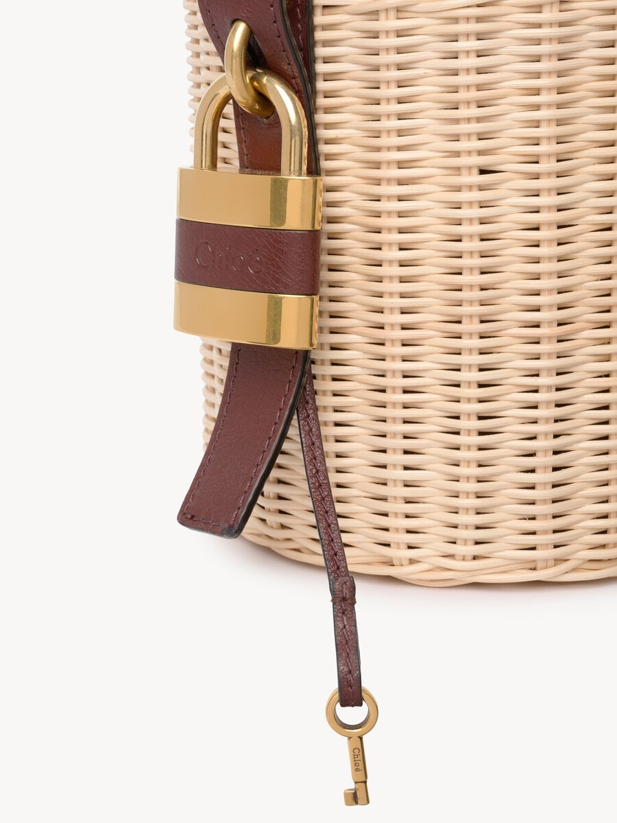 Small Paddington bucket bag in wicker - 7