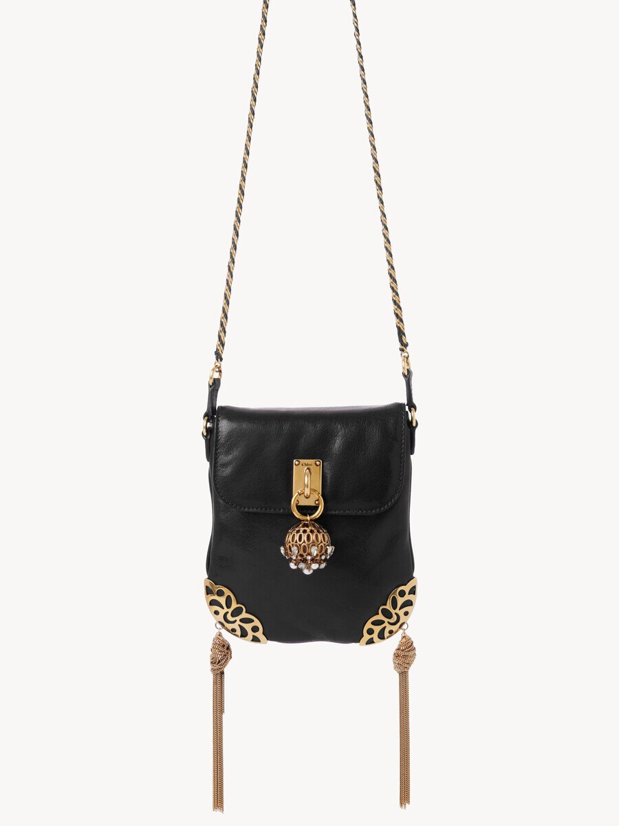 Ch&acirc;teau Treasures chain flap bag in grained leather - 2