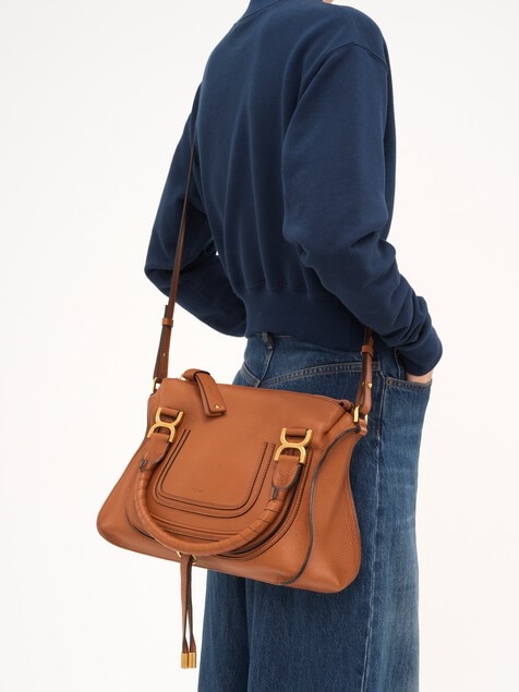 Sac Marcie en cuir grain&eacute;