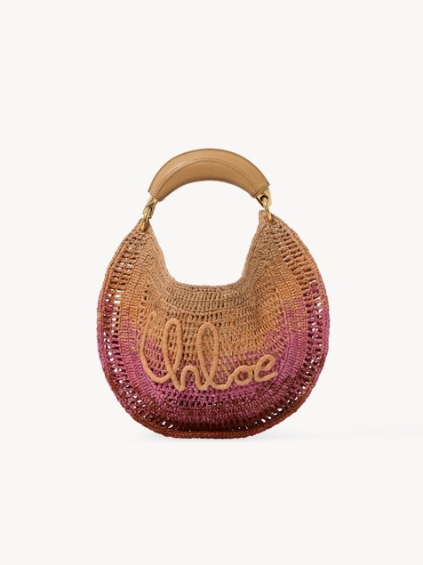 Summer Banana hobo bag in raffia
