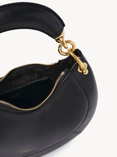 Petit sac hobo zipp&eacute; Chlo&eacute; Banana en cuir lisse - 6
