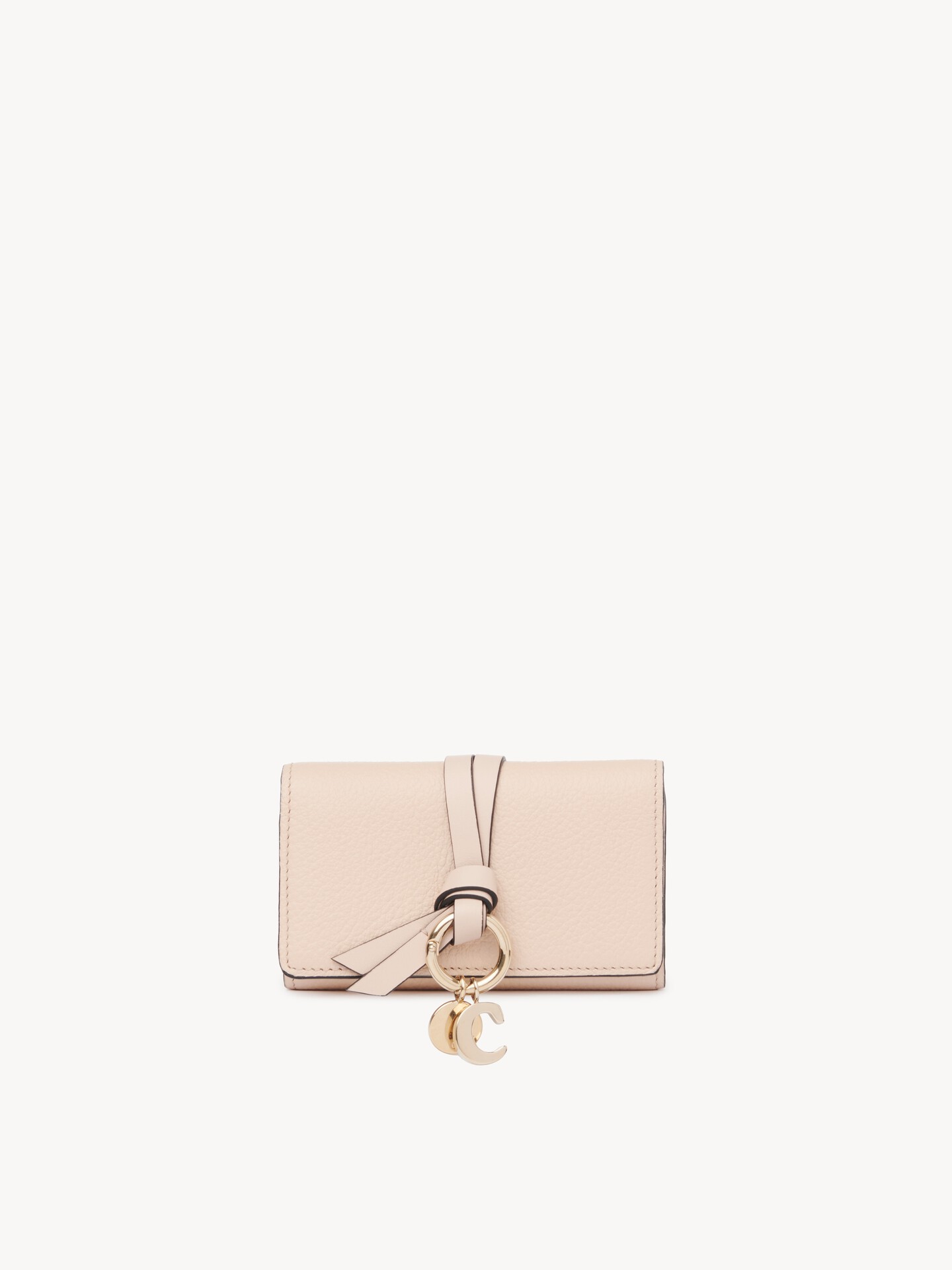 Alphabet key case in grained leather - 1.0