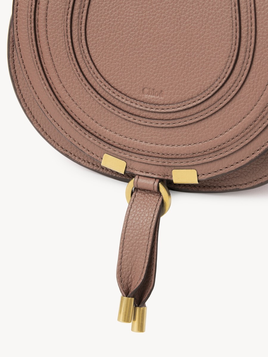 Small Marcie saddle bag in grained leather - 5