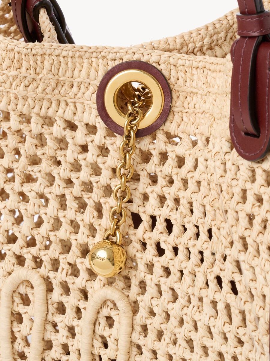 Chlo&eacute; Iconic double carry bag in raffia - 9