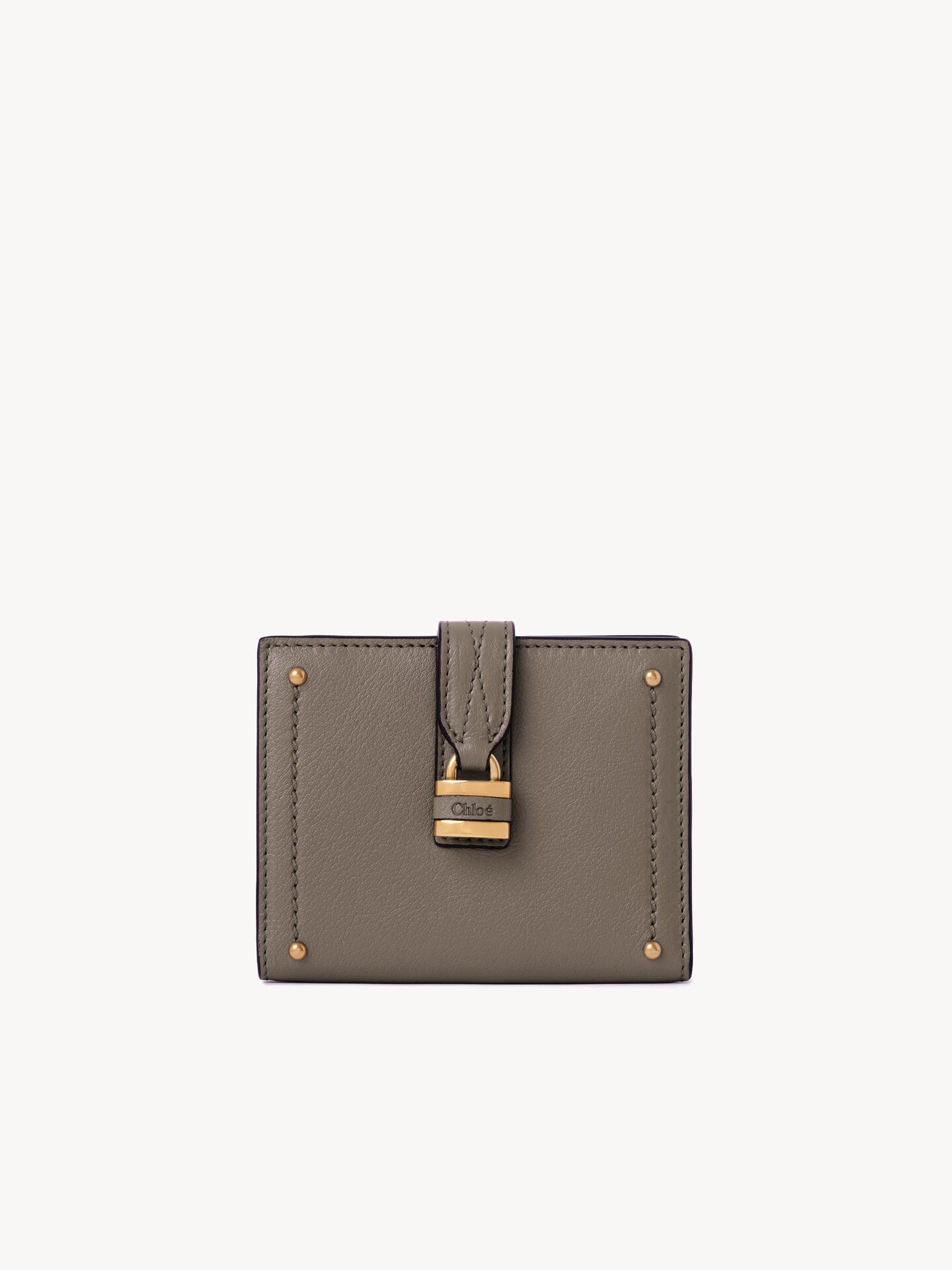 Paddington square wallet in grained leather - 2