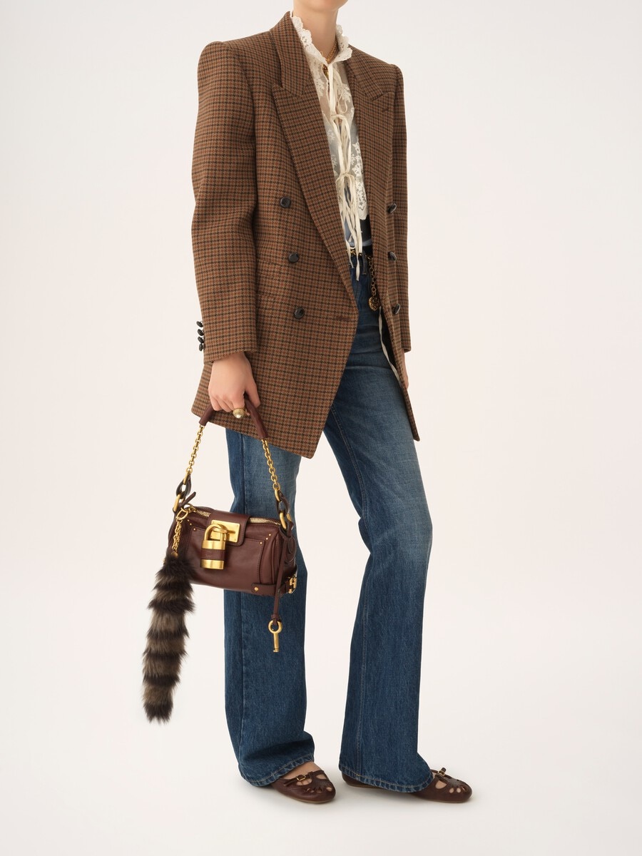 Small Paddington chain bag in grained leather - 8