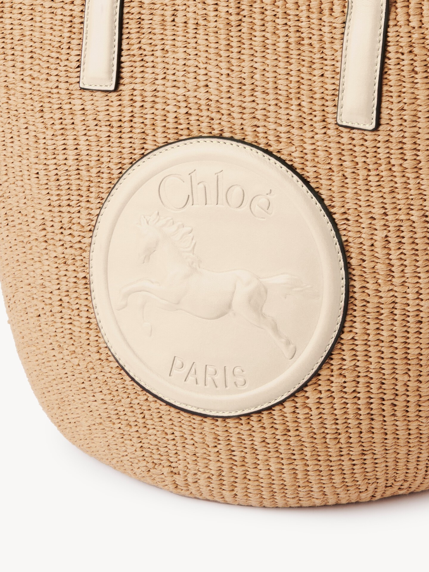 Borsa cesto grande Horse Medal in fibre naturali - 6