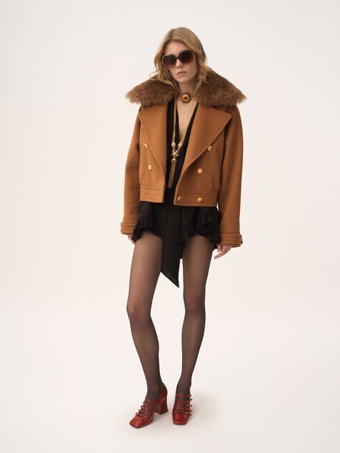 ♡epine basicjacket brown♡ Miu Miu Zip Up Jacket in Grey - ShopStyle