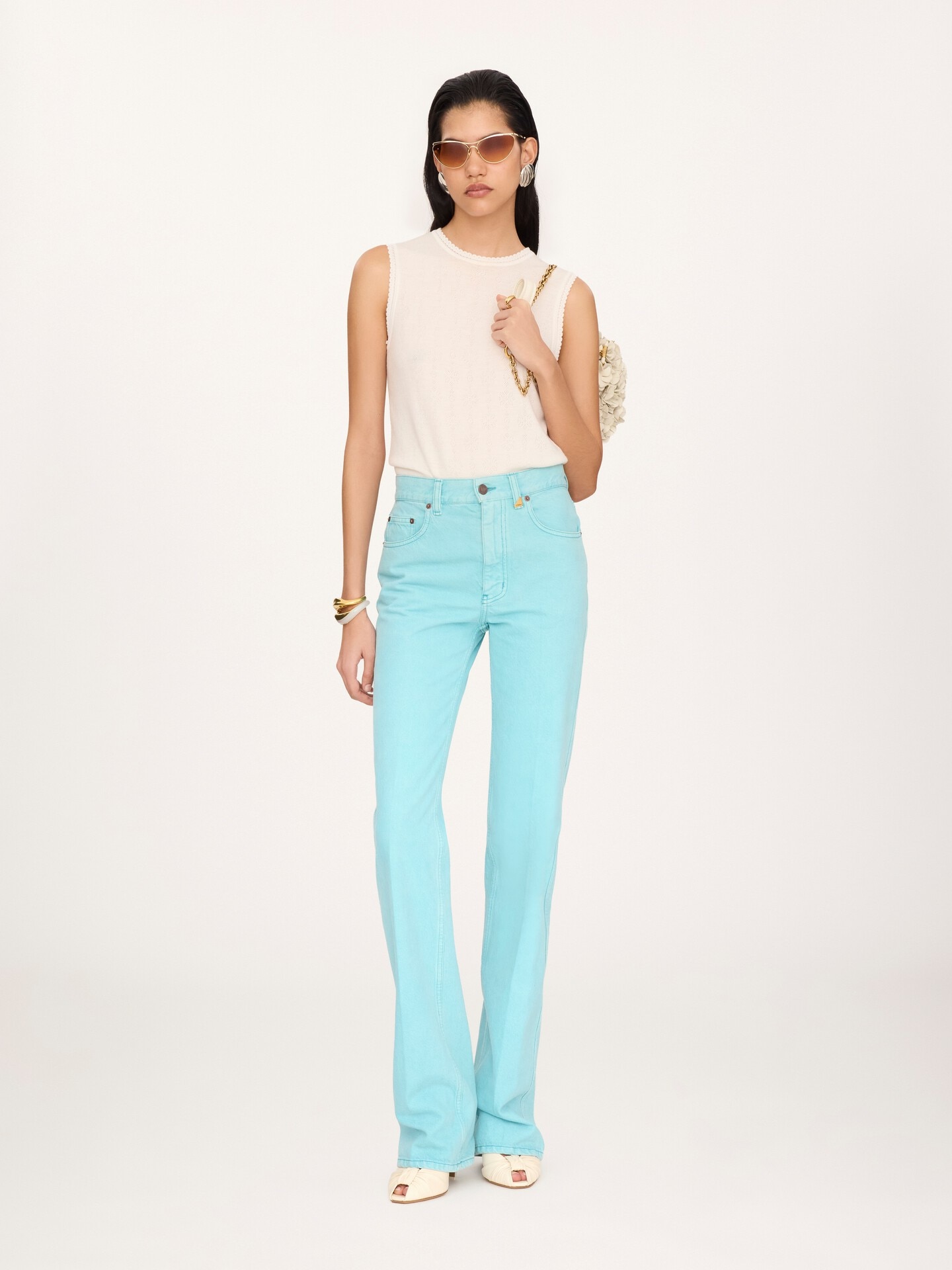 Pull sans manches en maille de laine - 3