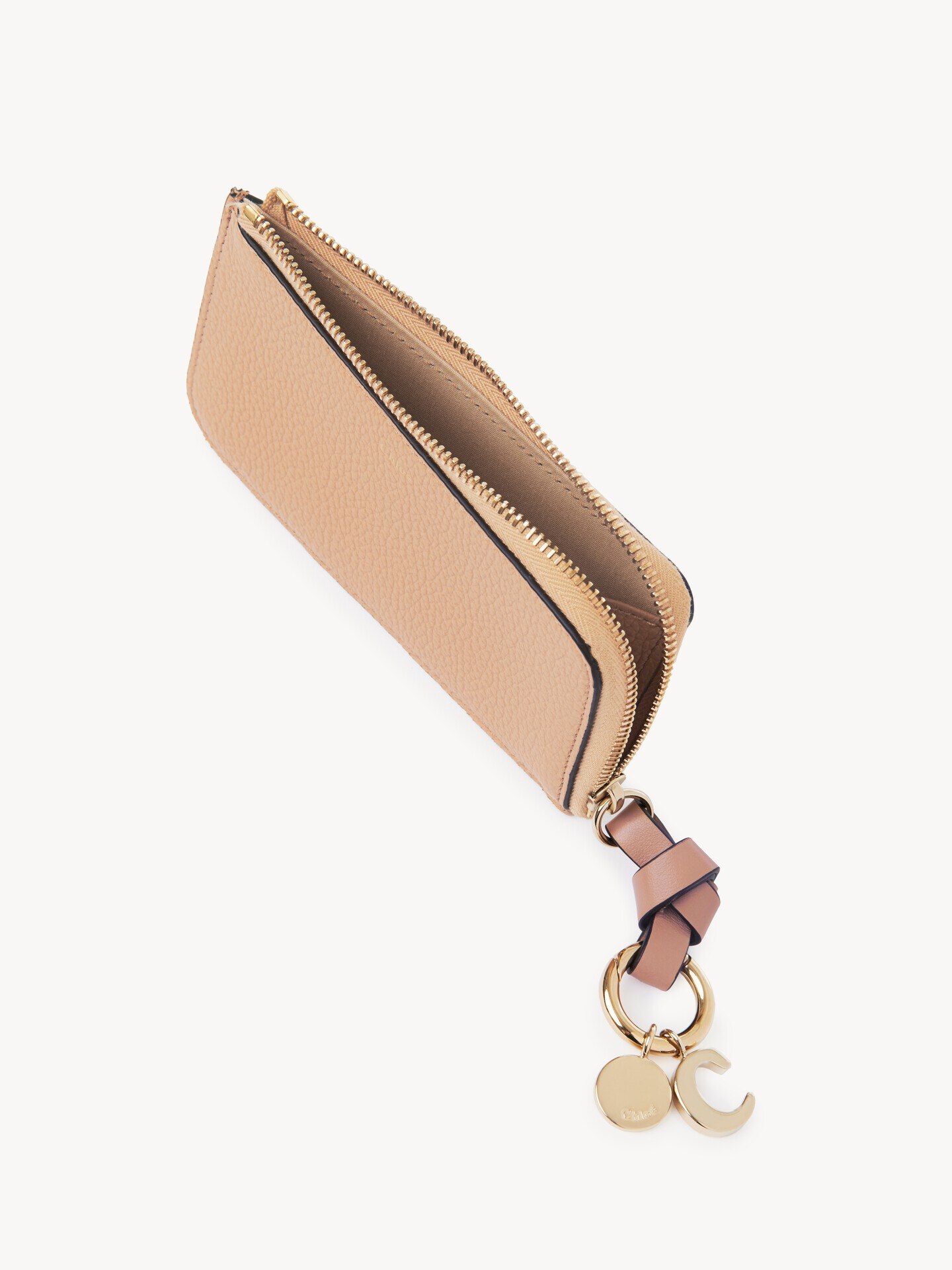 Alphabet purse in grained leather - 4