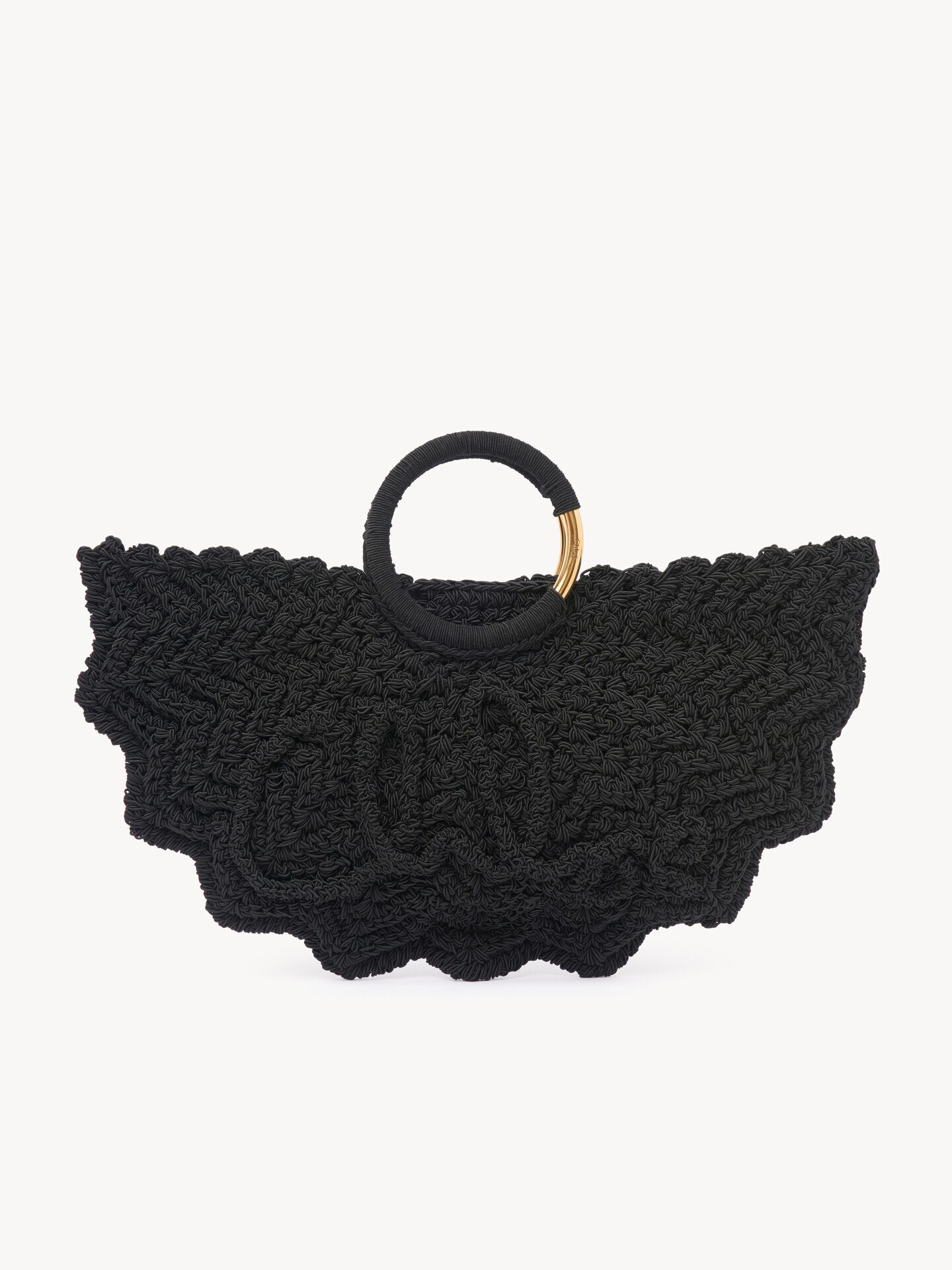 Small Bracelet Paravent tote bag in crochet - 1