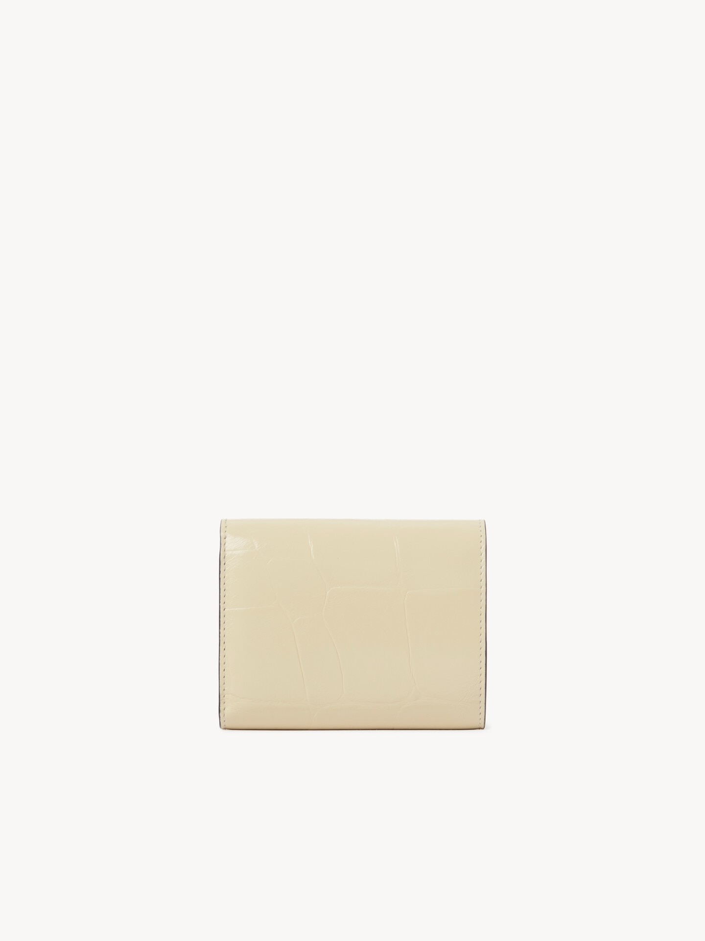 Small Chloé Iconic tri-fold in croco-effect leather - 5