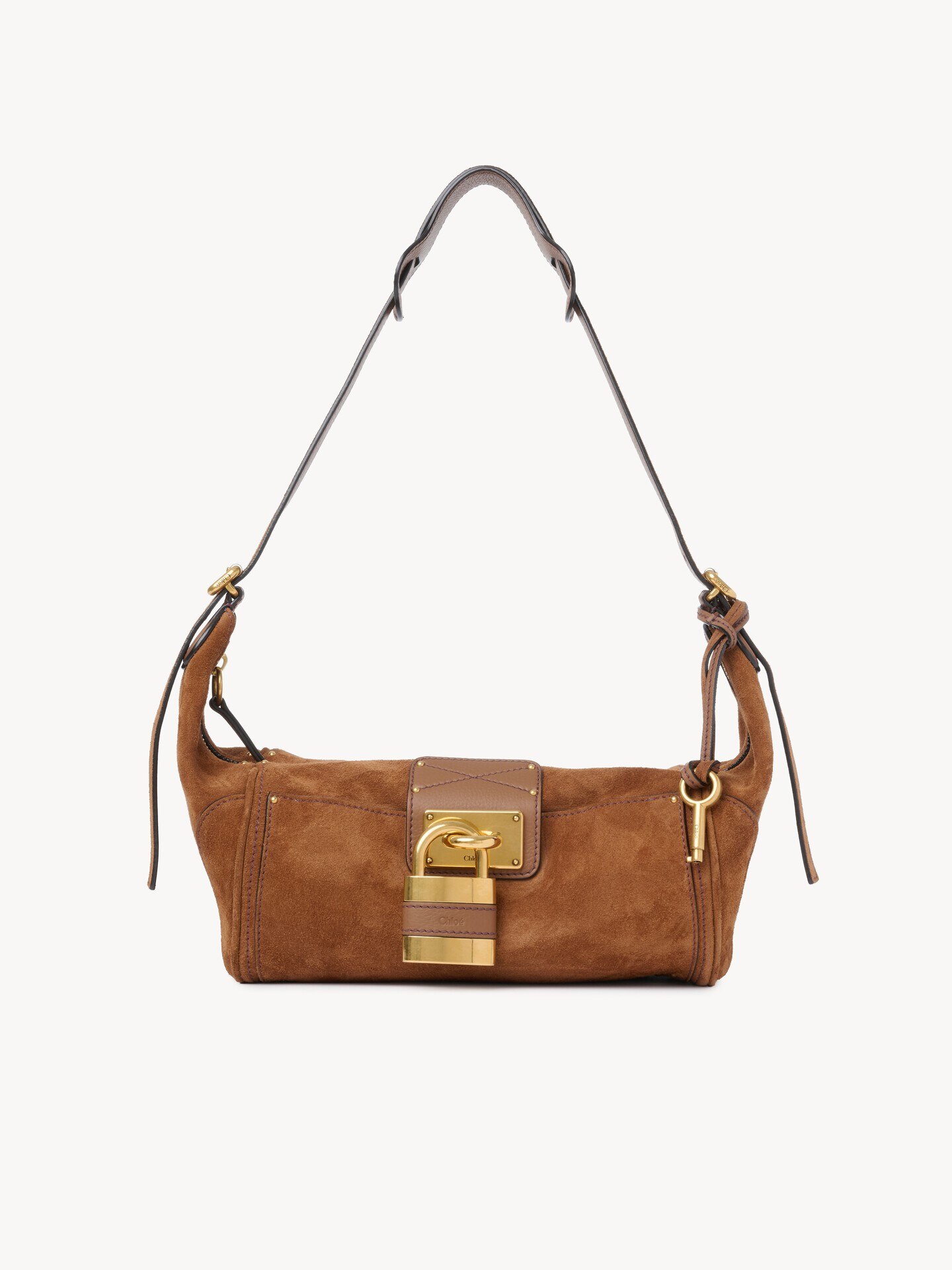 Paddington crossbody bag in suede leather - 1.0