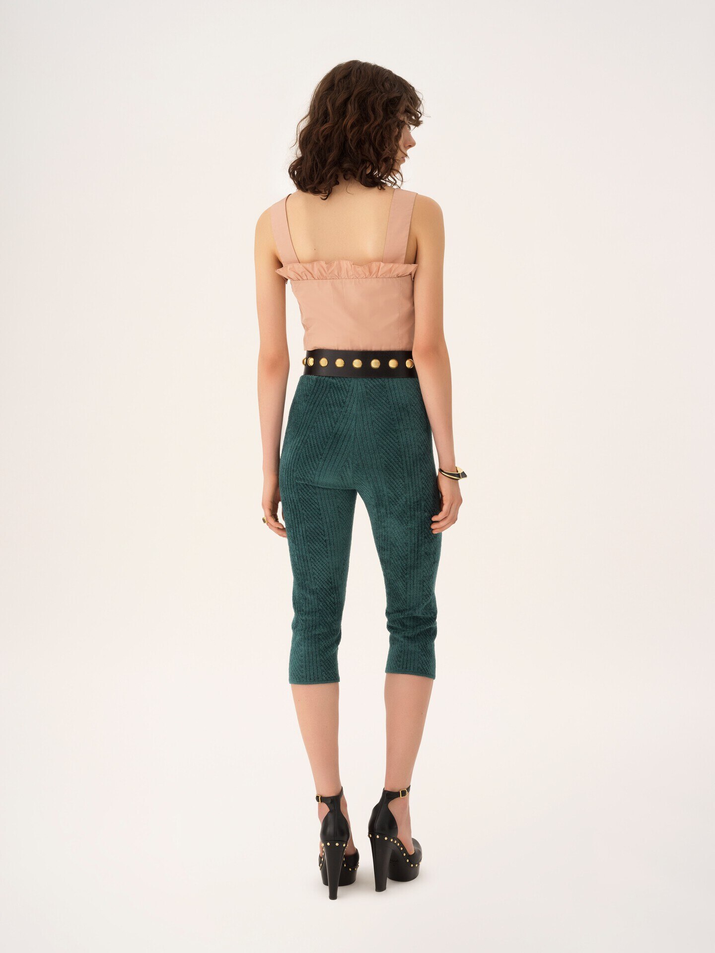 Camiseta de tirantes cropped ajustada de tafet&aacute;n t&eacute;cnico - 5