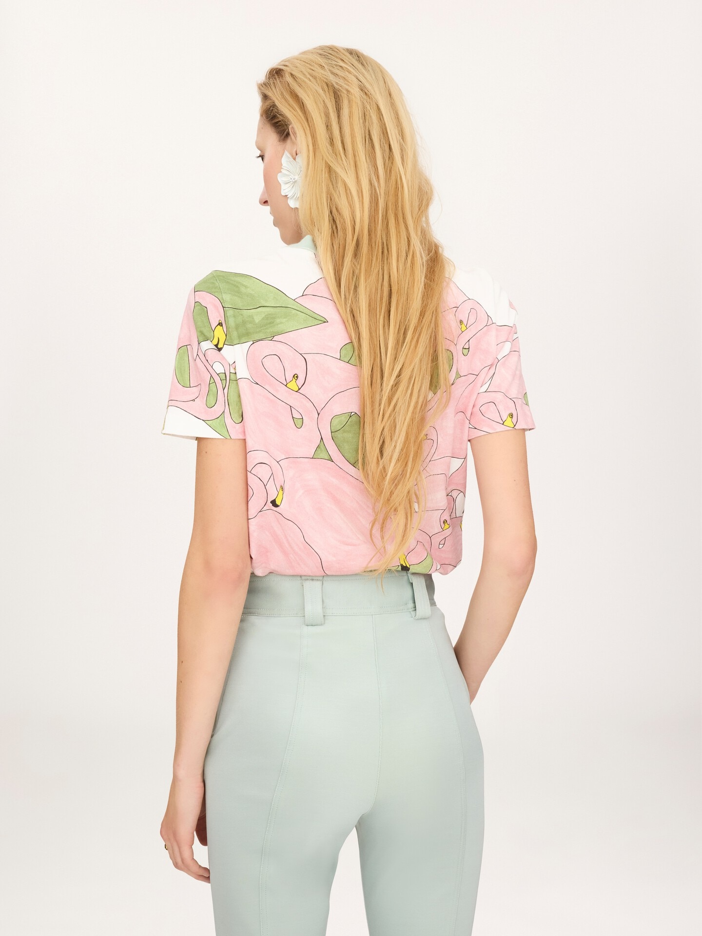 T-shirt ajust&eacute; en jersey de coton &agrave; logo - 4