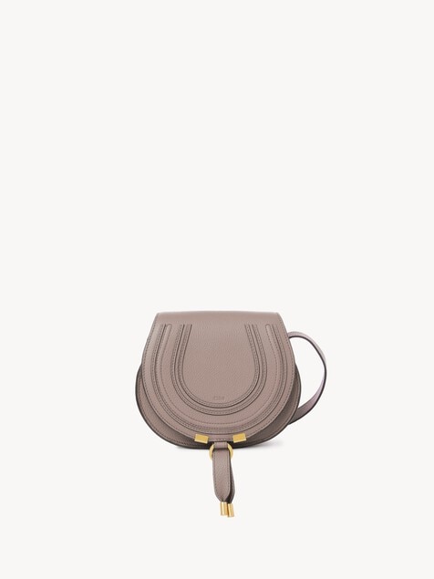 Small Marcie saddle bag in grained leather