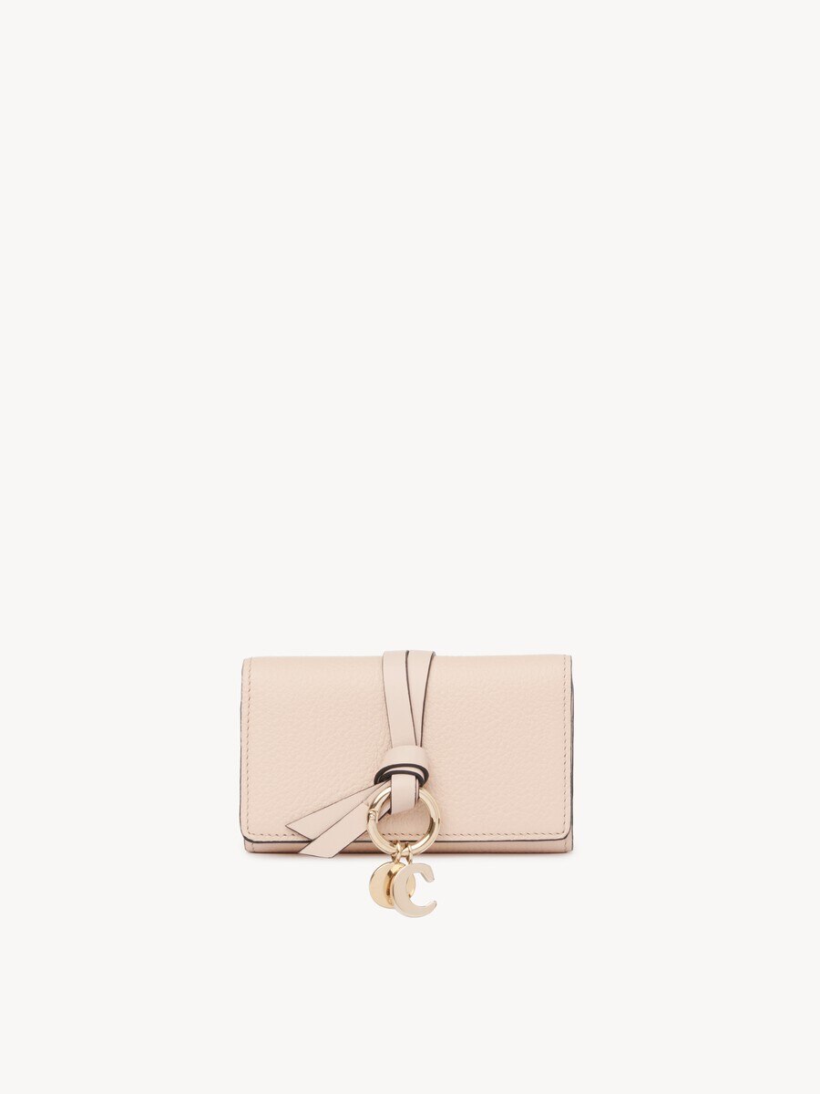Alphabet key case in grained leather - 2