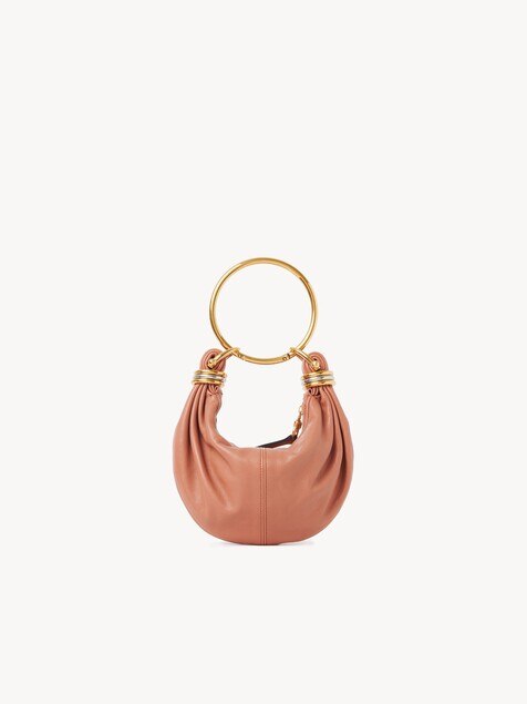 Mini Bracelet Hobo bag de cuero granulado
