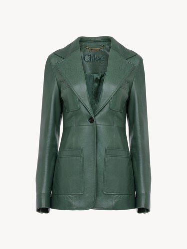 Tailored jacket in leather - 2