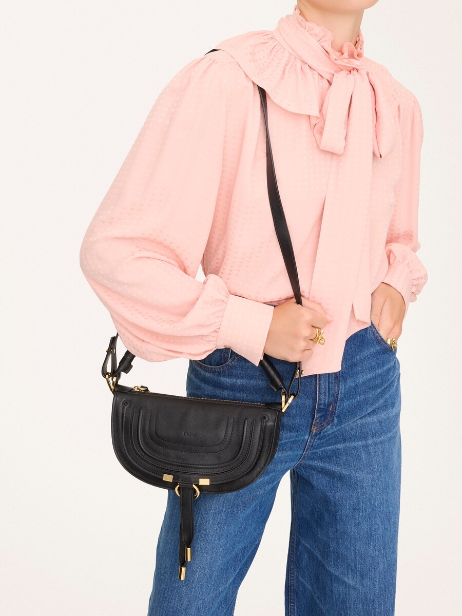 Mini Marcie shoulder bag in soft leather - 3