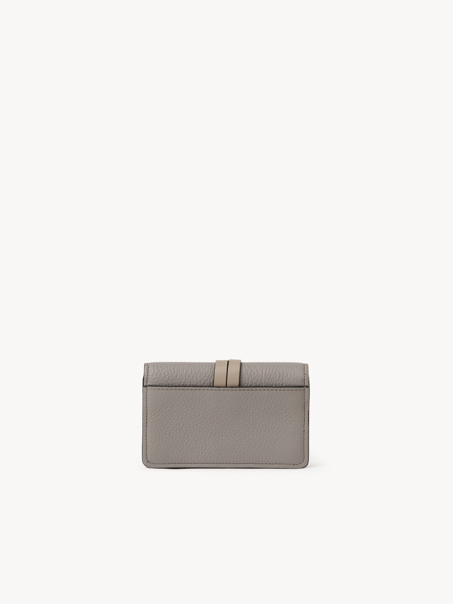 Alphabet card holder in grained leather - 3