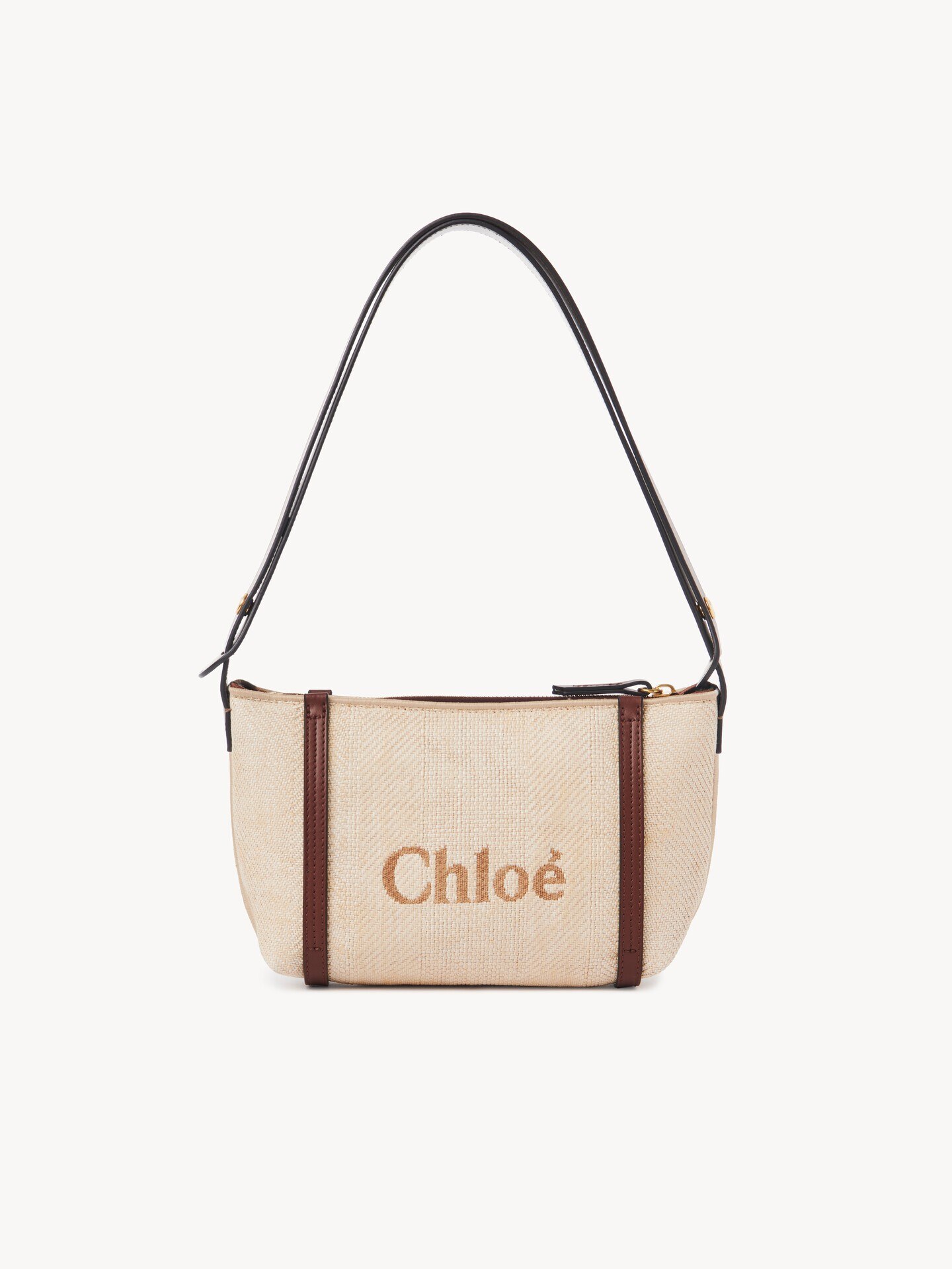 Bolso de hombro Chlo&eacute; Carry de rafia - 4