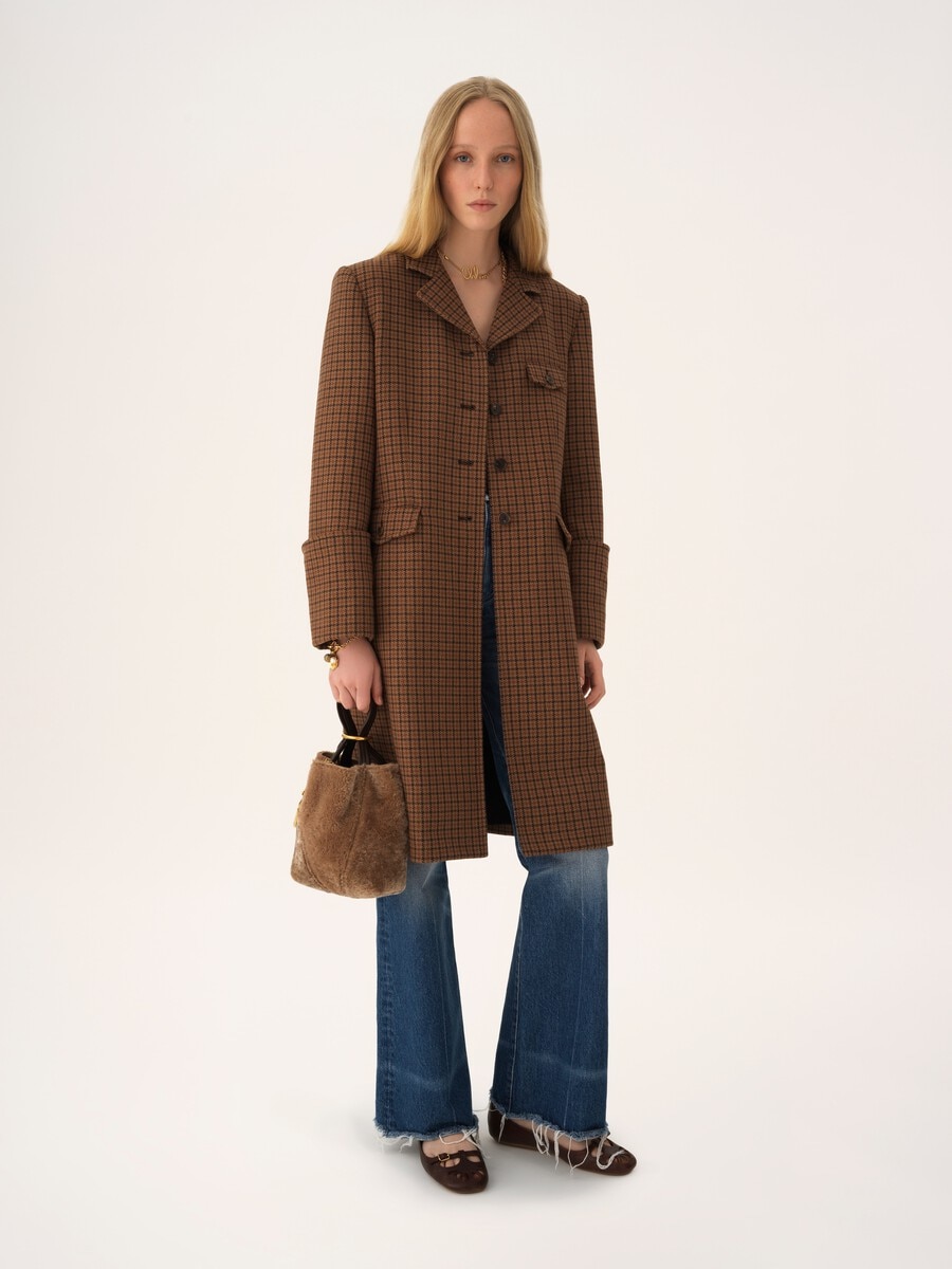 Kleine Chlo&eacute; Spin Tote Bag aus Shearling - 7