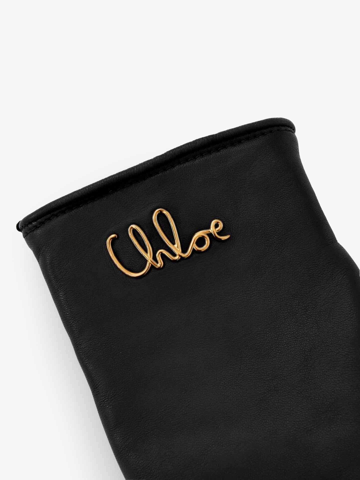 レザー製クロエ アイコニックグローブ 黒 - Chloé